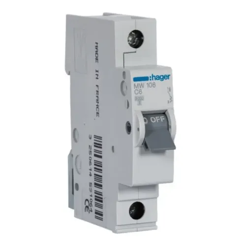 MW106 - 1X6A MCB 3kA resmi