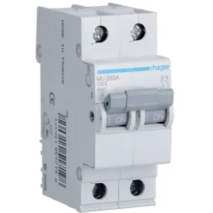 MU263A - MCB 2P 6kA C-63A 2M resmi