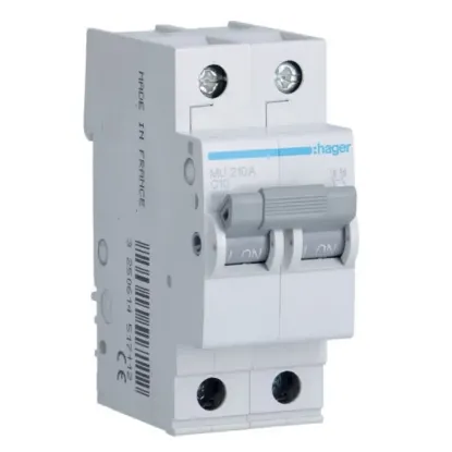 MU210A - MCB 2P 6kA C-10A 2M resmi