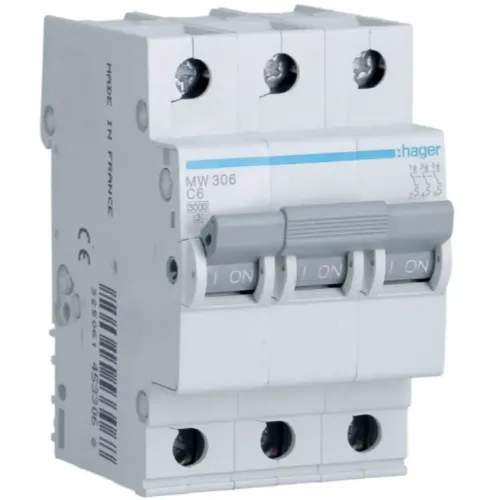 MW306 - 3X6A MCB resmi