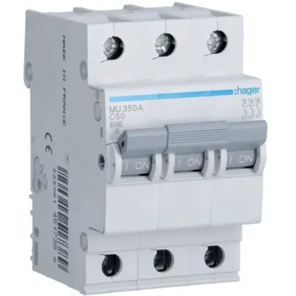 MU350A - MCB 3P 6kA C-50A 3M resmi
