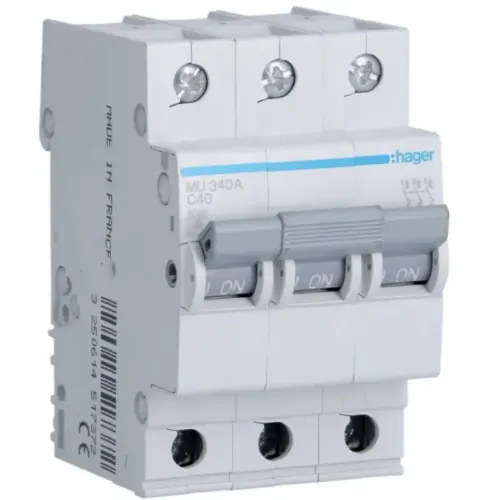 MU340A - MCB 3P 6kA C-40A 3M resmi