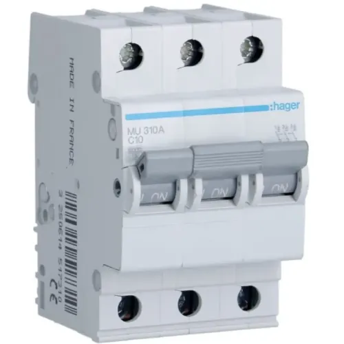 MU310A - MCB 3P 6kA C-10A 3M resmi