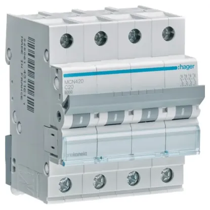 MCN420 - 4X20A MCB resmi