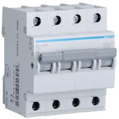 MU432A - MCB 4P 6kA C-32A 4M resmi