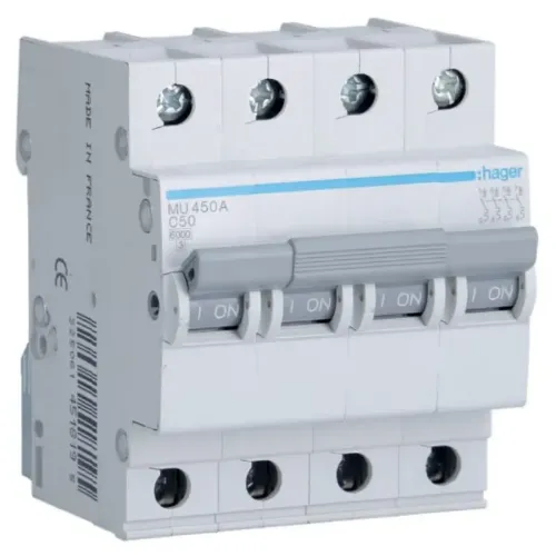 MU450A - MCB 4P 6kA C-50A 4M resmi
