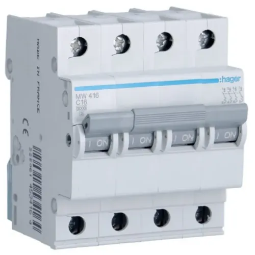 MW416 - 4X16A MCB resmi
