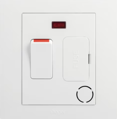 13A Işıklı Sigortalı Heater HAGER resmi